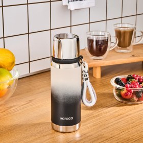Resim Karaca Inoxis Çelik Sızdırmaz Termos 550 ml Siyah 