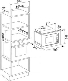 Resim Franke Smart Linear FSL 20 MW XS 20 LT Mikrodalga Fırın 