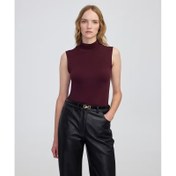 Resim İpekyol Yüksek Yaka Kadın Basic T-shirt (IW6250070128) 