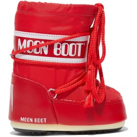 Resim Moon Boot Mini Nylon Unisex Çocuk Kırmızı Kar Botu 