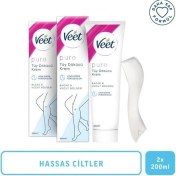 Resim Seddar Collection Veet Pure Tüy Dökücü Krem Hassas Cilt 200 ml 2 Adet 