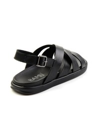 Resim Bambi Siyah Leather Erkek Sandalet E05863955543 Siyah 