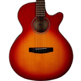 Resim Cort SFX-ESSB Elektro Akustik Gitar | Satin Sunburst - İnce Kasa Cutaway 