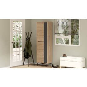 Resim Summy Ayakkabılık Metal Ayaklı 9 Raflı Sepet-antrasit Sum2-sa Kahverengi 