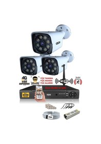 Resim Ids 3 Kameralı 5mp Sony Lensli 1080p Fullhd Gece Renkli Full Kamera Seti Su Geçirmez Cepten İzle Ds 2034hd Wl Set3 Nohdd 