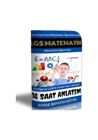 Resim Enine Boyuna LGS Görüntülü Matematik Eğitim Seti 38 Saat Özel An 