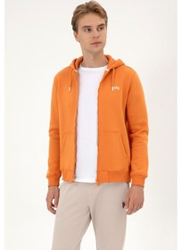 Resim U.S. Polo Assn. Erkek Regular Fit Bakır Şardonlu Örme Hırka 50313755-VR182 