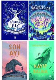 Resim 5.6.7.8. Sınıf Okuma Seti 4 Kitap Kardan Kız-mermedusa-son Ayı-kayıp Balina 