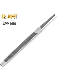Resim Sgs Üçgen Eğe Slim İnce Dişli 8" - 200 Mm. - 12 Adet 