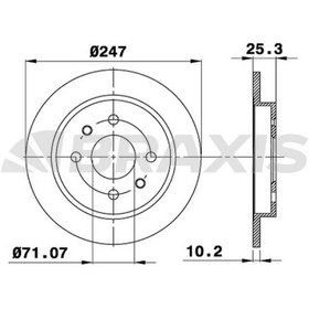 Resim ARKA FREN DISK AYNASI P106 P206 P306 XSARA XSARA II ZX SAXO 1.8 2.0 2.0I 2.0GTI (HAVA SOGUTMASIZ) 