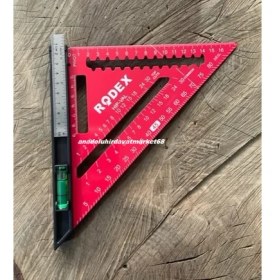 Resim Rdx Pro Metal Açılı Üçgen Gönye Marangoz Gönyesi Taş Gönyesi Su Terazi Cetvel 