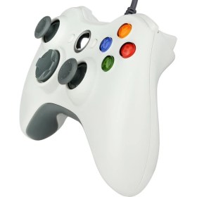 Resim DNR Bilişim Xbox 360/SLIM -Pc Laptop Uyumlu Titreşimli USB Kablolu Oyun Kolu (Pc ve Xbox 360 Uyumlu) - Beyaz 