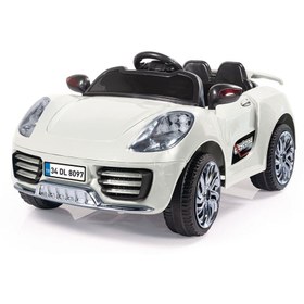 Resim Dolu Daytona 12V Uzaktan Kumandalı Akülü Araba Beyaz (8197) 