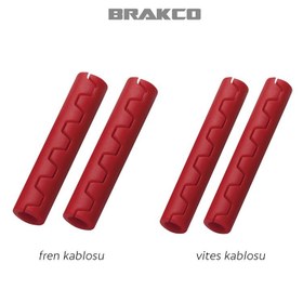 Resim Brakco MBP-49/50 Kadro Kablo Koruma - Kırmızı 