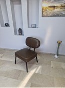 Resim WATERYBROOK Luna Ofis Koltuğu - Bekleme Salonu- Tekli Koltuk - Bahçe - Balkon Mobilyası - Siyah Metal - Deri 