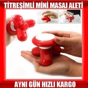 Resim Titreşimli Mini Masaj Aleti Baş Kol Boyun Omuz Tüm Vücut Mini El 