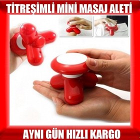 Resim Titreşimli Mini Masaj Aleti Baş Kol Boyun Omuz Tüm Vücut Mini El 
