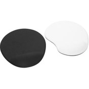 Resim newdaki Siyah Beyaz Bilgisiyar Notebook Bileklik Destekli Ergonomik Optik Mousepad 19x23 Cm 