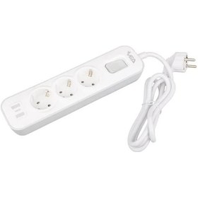 Resim Vea Ve-nova103 A Class 3'lü Anahtarlı 1.5 Metre Akım Korumalı Priz 