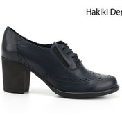 Resim Gönderi R Kadın Lacivert Antik Bağcıklı Orta Kalın Topuklu Hakiki Deri Oxford Ayakkabı Gdza13424040 Lacivert 