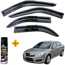 Resim Opel Vectra C Mügen Cam Rüzgarlığı 2002-2008 Arası 4 Lü Takım +500ml Lastik Parlatıcı 