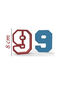 Resim Nba 9 Rakam 8cm Kurabiye Kalıbı 