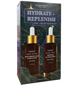 Resim Provence Beauty Hyaluronic Acid & Squalane Gündüz Serumu 60 ML + Retinol & Collagen Gece Serumu 60 ML 