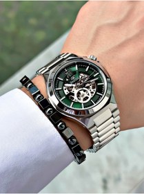 Resim Bentini Erkek Kol Saati - Otomatik Mekanizma, Takvimli, Çelik Kasa & Kordon, Su Geçirmez, 2 Yıl Garantili 