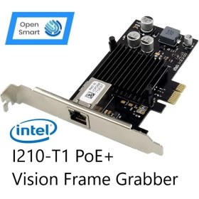 Resim Intel I210AT Single Port 1gbe Poe+ Vision Frame Grabber Nic Adapter - OPS7225NT 