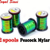 Resim Royal Sissi 2 Spools Kalın Tinsel Hat, Yapay Uçan Nymphs & Midges Vücut Yapımı Hat, Balıkçılık Sinekler Yem Bağlama Malzemeleri, 4 Boyut Seçenekli 