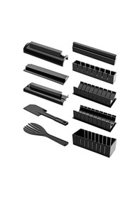 Resim Samdoo Evde Kolay Sushi Yapım Seti - 10 Parça Çok Amaçlı Kalıplar Ve Spatula 