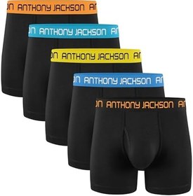 Resim Anthony Jackson Likralı 5'li Kutu Premium Uzun Paçalı Erkek Boxer ShadowLine 