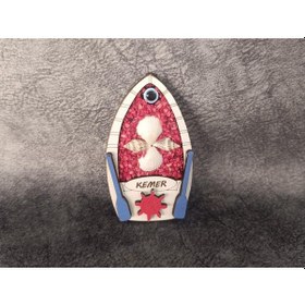 Resim Magnet Antalya Deniz Kabuklu Gemi Dümen Nazar Turistik Buzdolabı Süsü 