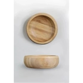 Resim ForWhat Büro Ev Ofis Atİştırma Keyfi İçin 3 Parça Ahşap Bambu Yapım Çerezlik Seti 