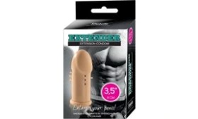 Resim Extender 9cm Uzatmalı Tekrar Kullanılabilir Prezervatif - Dolgulu Condom Sitabella Penis Klıfı, 3.5 Inç, Antenli, Lateks 