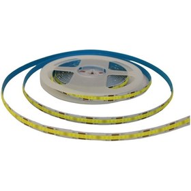 Resim 12v 8mm 320 Ledli Esnek Cob Şerit Led Gün Işığı Ip20 5 Metre 