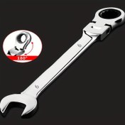 Resim Krom Vanadyum Çelik Cırcırlı Anahtar, 6-32mm Esnek Kafa, Ayarlanabilir Yükseklik, Leke ve Kum Geçirmez, Mekanik Çalışma, Ev Dekorasyonu, İnşaat, Mekanik Kullanımı İçin - Montaj Gerektirmez 