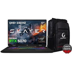 Resim Game Garaj Slayer R9M3D XL-5070-C2 R9-9955hX3D 32 GB 1 TB SSD RTX5070 17" Free Dos Dizüstü Bilgisayar 