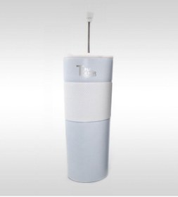 Resim Bk Gift Kişiye Özel 3518 French Press Beyaz Paslanmaz Çelik Termos Mug 500 ml 