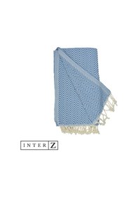 Resim %100 Pamuk Plaj Havlusu, Xxl 100x180cm, Marmaris, Ege Mavisi 