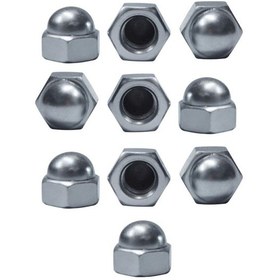 Resim M6 Kör Somun Galvanizli Çelik Beyaz 10 Adet M6 