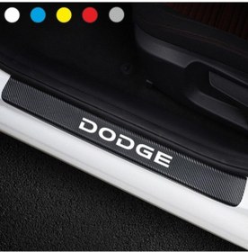 Resim nehay shop Dodge İçin şık tasarım karbon sticker seti Aksesuar Oto Kapı Eşiği özel yeni sticker Karbon 4 Adet 