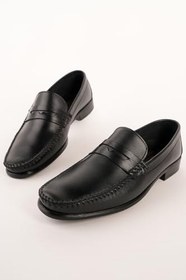 Resim Muggo VOGAYER Hakiki Deri Erkek Günlük Klasik Loafer Ayakkabı 