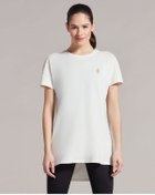 Resim Skechers W Performance Tops Crew Neck T-shirt Kadın Beyaz Tshirt S221482-102 