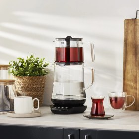 Resim Homend Royaltea 1746H Konuşan Cam Çay Makinesi Siyah 