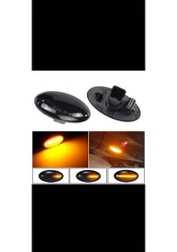 Resim Peugeot 301 Kayar Led Çamurluk Sinyal Siyah 