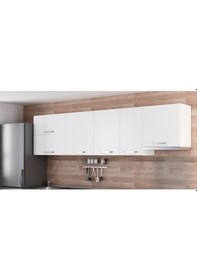 Resim Minar 290 Cm Mutfak Dolabı Beyaz 290-B7-Üst Modül Beyaz 