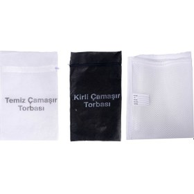 Resim Kirli-Temiz Torba Ve Çamaşır Filesi Acemi-Bedelli Asker Malzemesi Bej 