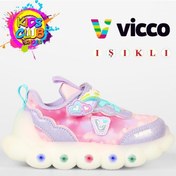 Resim Vicco Balloon Işıklı Ortopedik Çocuk Spor Ayakkabı Lila 