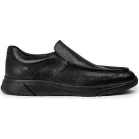 Resim Deery Erkek Hakiki Deri Siyah Loafer Ayakkabı - 01999MSYHC01 